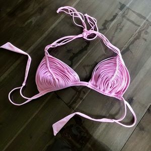 PQ Swim Pink Isla Triangle Bikini Top